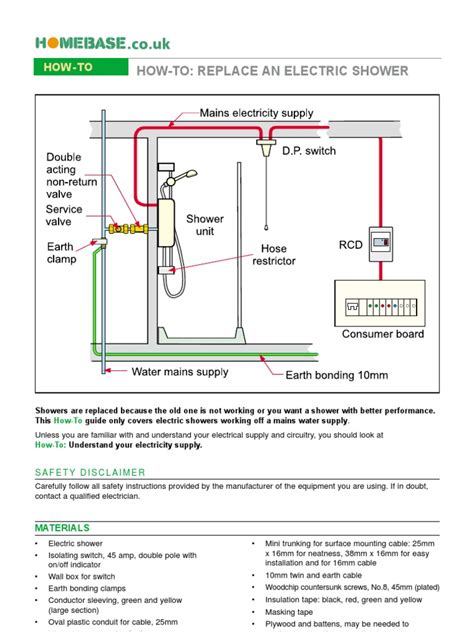 electric shower fuse box|how to wire electric shower.